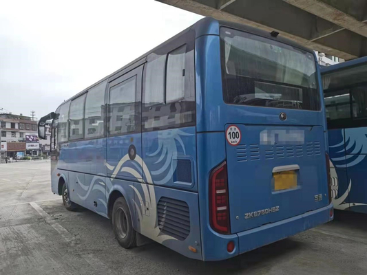 Yutong 30seats Plate Spring Suspension ZK6750H Used Mini Coach Low Kilometer Diesel Engine