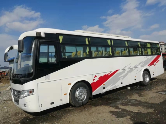 Two Doors Yutong Front Engine Bus Left Steering Coach Model Zk6112d 53seats