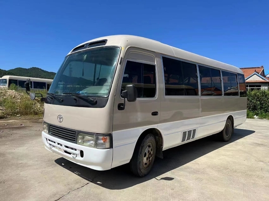 2012 Year 23 Seats Used Toyota Coaster Bus 1Hz Diesel Engine With Folding Door In Good Condition
