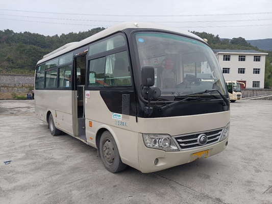 Mini Tour Coach Used Yutong Bus ZK6729D 130hp Folding Door 28seater Left Steering