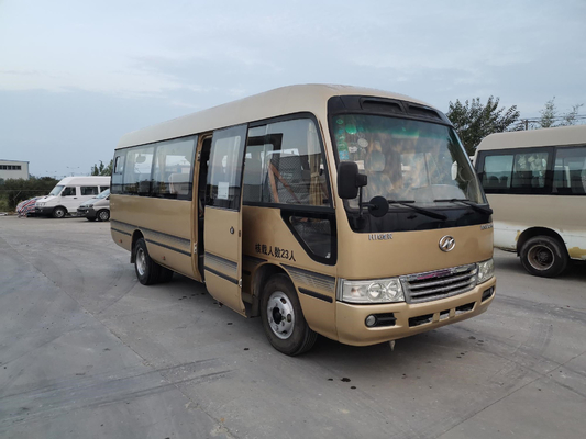 Second Hand Higer Coaster Bus KLQ6702 SOFIM Diesel Engine 95kw 23-29seats