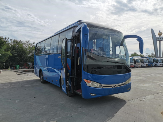 XMQ6802 Used Bus Kinglong Left Steering Coach 35seats Electric YC4G 147kw Air Bag Suspension