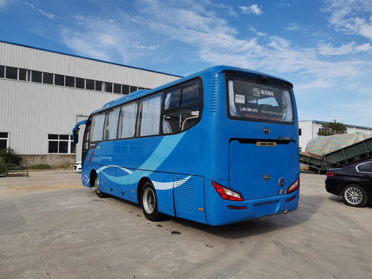 XMQ6802 Used Bus Kinglong Left Steering Coach 35seats Electric YC4G 147kw Air Bag Suspension