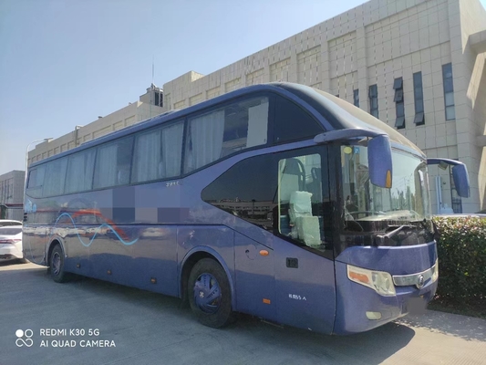 Luxury Coach Used Yutong ZK6127 55seater Bus Plate Spring Suspension Left Steering