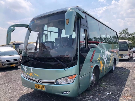 35 Seats Used Kinglong XMQ6802 Bus LHD Steering For Transportation In Good Condition