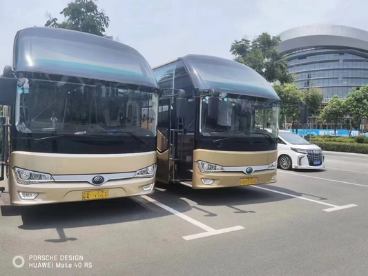 ZK6128 Yutong Bus Coach Long Used Coach Buses 54 Seats RHD / LHD Rear Engine