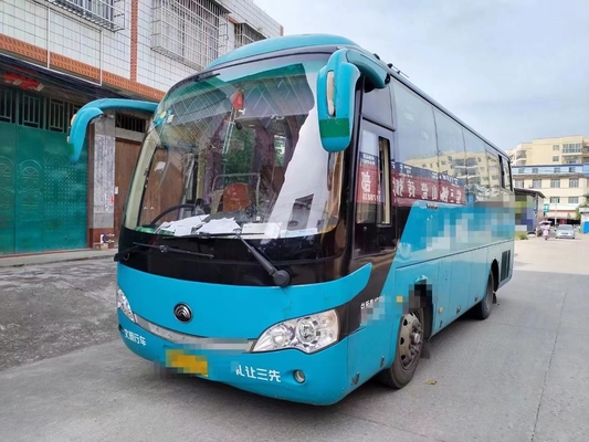 Second Hand Bus Yutong ZK6808 Diesel Engine 35seater Plate Spring Suspension