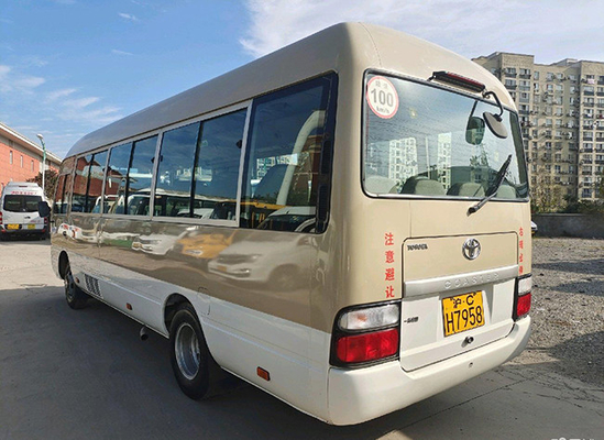Mini Used Toyota Coaster Coach Bus Second Hand 18Kw 1.6T