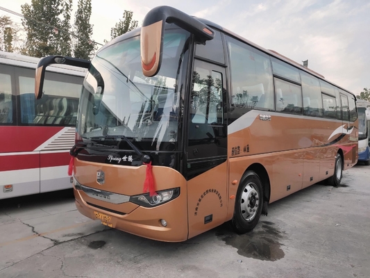 LCK6100 44seater Used Coach Zhongtong Bus Yuchai Engine Two Doors Left Hand Drive