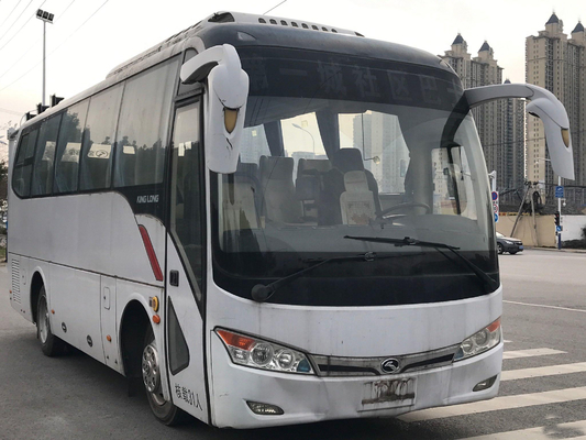 Second Hand Bus Kinglong Used Coach Bus Yuchai Diesel Engine Emission Euro 3