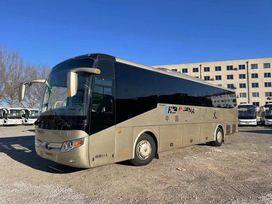 Used Luxury Buses 51seats Coach Two Doors Left Hand Drive Yutong Brand Weichai Rear Engine