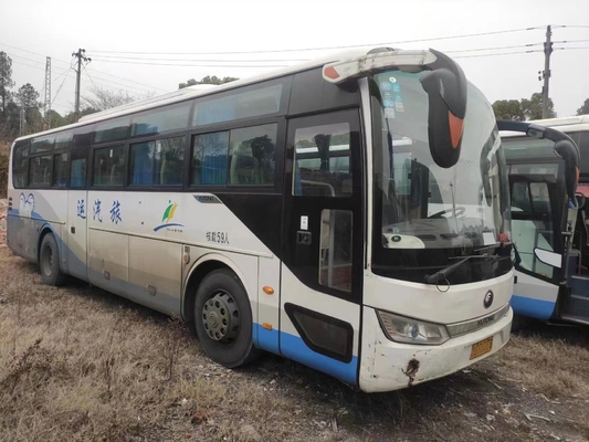 Used Motor Coaches Yutong 2+3layout 59seater Big Bus 2nd Hand Bus Right Steering Bus
