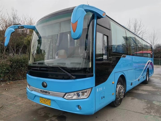 Used Coach Bus Double Glass Yutong Zk6115 60seats Yuchai Engine Two Doors With Air Condition