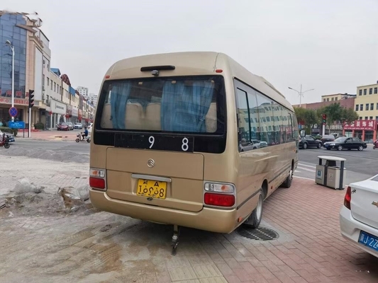 Small Used Golden Dragon Coaster Bus Electric Mini Coach 35seats