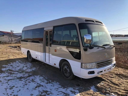 Toyota Coaster Bus 23 Seater Toyota Mini Bus 2TR Gasoline Engine 2nd Hand School Bus