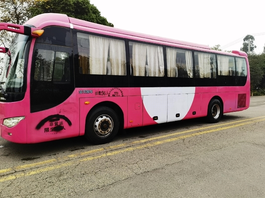 Coach Second Hand Kinglong Used Bus XMQ6110ACD4D 56 Seats 2+3 Layout Middle Passenger Door