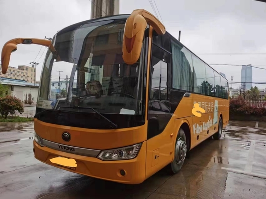 Used Luxury Coaches Second Hand Young Tong Bus ZK6115 Yellow Color 60 Seats Yuchai Engine