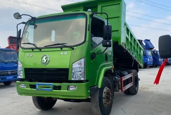 Mining Dump Truck 150hp 4×2 Green Color SHACMAN SX3310 Fast Gearbox Rated Load 15.37t