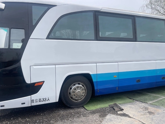Used Luxury Buses 12meters 33 Seats Sealing Window Yuchai Engine Second Hand Foton BJ6120