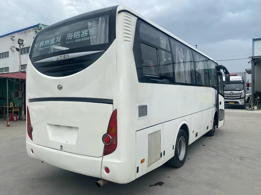 Used Passenger Bus 30 Seats Sealing Window Yuchai Engine 2+2 Seats Layout AC Used Higer KLQ6755