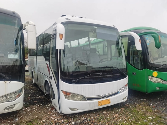 Used Diesel Bus Manual Transmission Yuchai Engine 31 Seats Sealing Window 2nd Hand Kinglong Bus XMQ6802