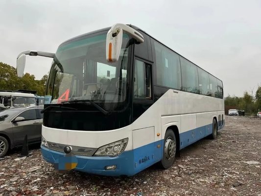 Used Luxury Coaches 51 Seats Wechai Engine 270hp Double Doors Manual Transmission 2nd Hand Young Tong ZK6119