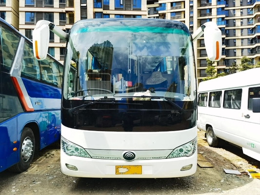 Used Bus And Coach Middle Passenger Door 50 Seats Wechai Engine USB Charger A/C 2nd Hand Youngtong Bus ZK6119