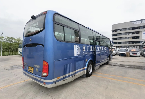 Used Shuttle Bus 45 Seats Big Luggage Compartment 10.5 Meters Yuchai Engine Middle Door 2nd Hand Yutong Bus ZK6107