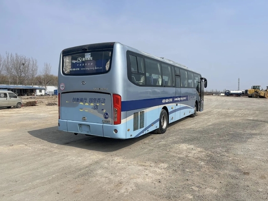 2nd Hand Bus 2016 Year Used Kinglong Bus XMQ6120 Light Blue Color 48 Seats Yuchai Engine 12 Meters