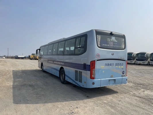 2nd Hand Bus 2016 Year Used Kinglong Bus XMQ6120 Light Blue Color 48 Seats Yuchai Engine 12 Meters