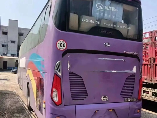Used Tour Bus Weichai Engine Airbag Suspension 54 Seats Air Conditioner Single Door Kinglong XMQ6119
