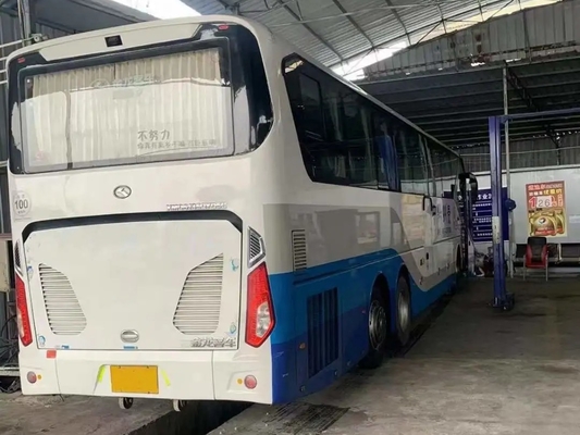 Second Hand Bus Big Luggage Compartment Rare Engine 375hp 56 Seats A/C Used Kinglong Bus XMQ6135 LHD/RHD