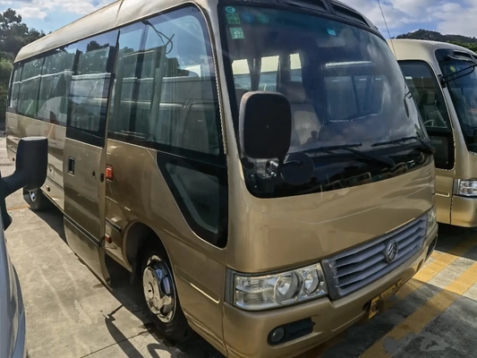 Used Small Bus 28 Seats Front Engine 7 Meters Air Conditoner 5250kg Curb Weight 150hp Golden Dragon XML9729