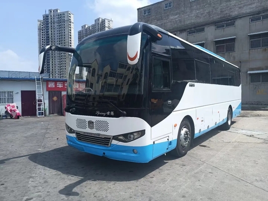 Used Church Bus Front Engine 6 Cylinders 220hp Leaf Spring 45 Seats With Air Conditioner Zhongtong LCK6108D