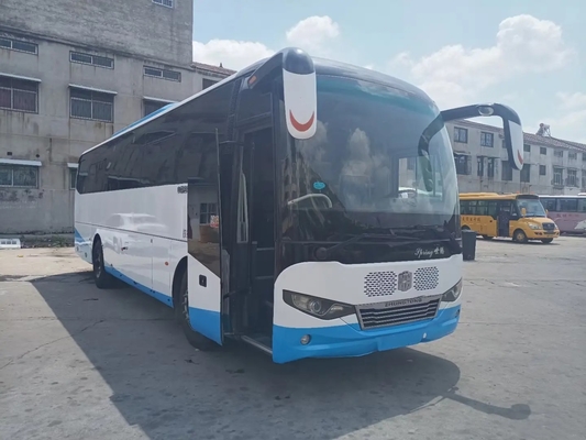 Used Church Bus Front Engine 6 Cylinders 220hp Leaf Spring 45 Seats With Air Conditioner Zhongtong LCK6108D