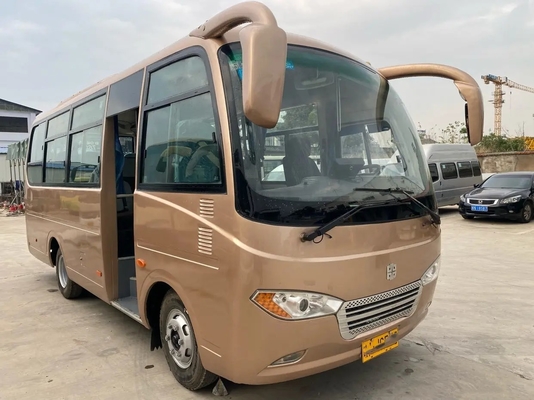 Used Mini Bus External Swinging Door 25 Seats Sliding Window Front Engine With A/C 2nd Hand Zhongtong Lck6660d