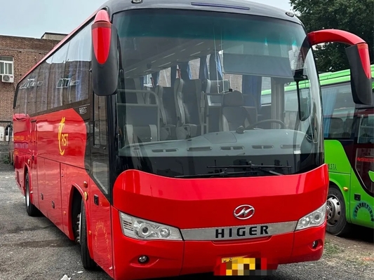 Used Commercial Bus 49 Seats Luggage Compartment 2 Doors Sealing Window With A/C 2nd Hand Higer KLQ6112