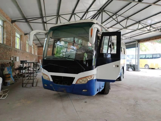 Used Shuttle Bus Front Engine 41 Seats Sliding Window Air Conditioner Leaf Spring 2nd Yutong Minibus ZK6892D