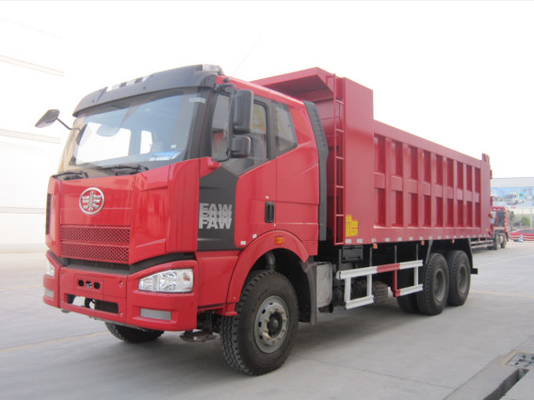 Used Dump Trucks 6×4 Drive Mode Flat Cabin EURO II Emission Standard 6 Cylinders FAW Tipper Truck RHD