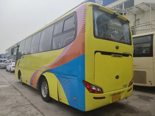 Used Mini Coach 2015 Year 33 Seats Single Door Luggage Compartment Sealing Window 2nd Hand Kinglong Bus XMQ6802
