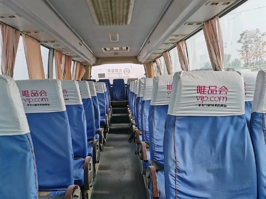 Used Bus Coach Double Passenger Door 45 Seats Air Conditioner Leaf Spring Rare Engine Golden Dragon Bus XML6103