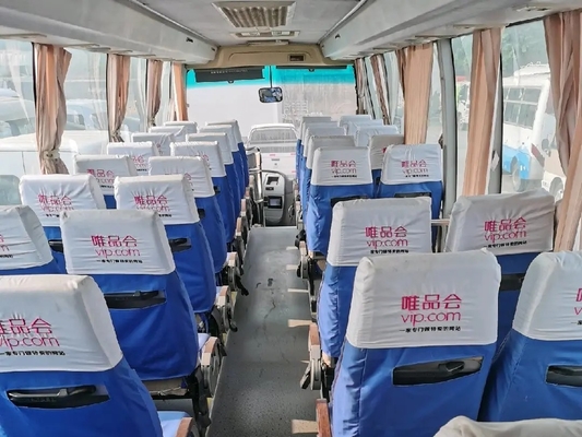 Used Bus Coach Double Passenger Door 45 Seats Air Conditioner Leaf Spring Rare Engine Golden Dragon Bus XML6103