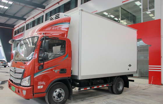 Used Diesel Trucks 4×2 Drive Mode Foton Refrigerated Truck 143hp