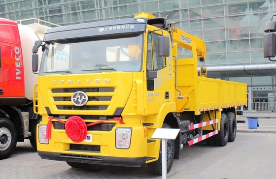 Lifting Weight 12 Tons Used Truck Crane Hongyan 290hp Flat Roof