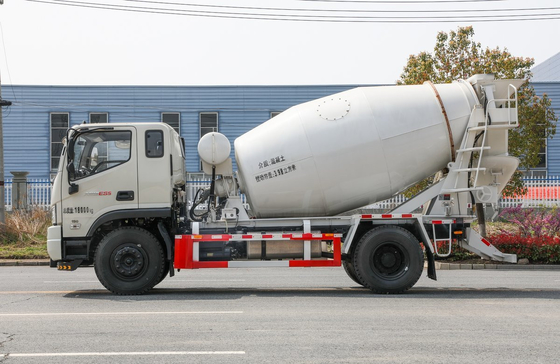 Mini Concrete Mixer Truck Foton ES5 White Color 4m³ Mixing Tanker 4*2 Drive Mode