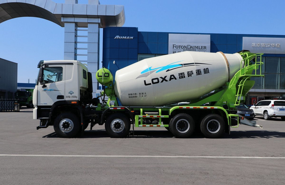 Trucks Concrete 7.7 Cubic Double Deff Foton GTL 8*4 Mixer Truck LOXA Tanker New