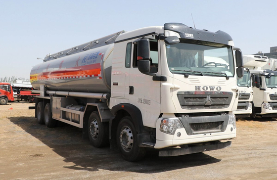 Used Oil Container 30000 Liter Howo T5G Oil Tanker Truck 4 Axles Cab With Sleeper