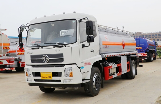 Donfeng 4*2 Used Oil Collection Tanks Euro 5 Aluminum Alloy Tanker 12.5 Cubic