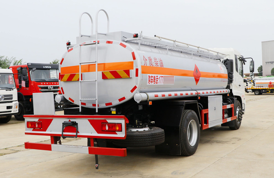 Donfeng 4*2 Used Oil Collection Tanks Euro 5 Aluminum Alloy Tanker 12.5 Cubic