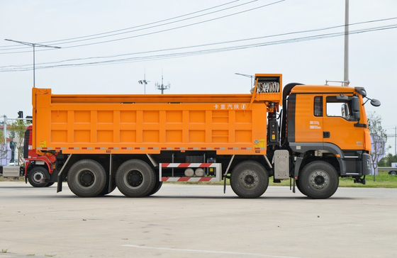 Used 8*4 Dump Truck For Sale Shacman 430hp CNG Engine M3000S 11 Meters Long A/C